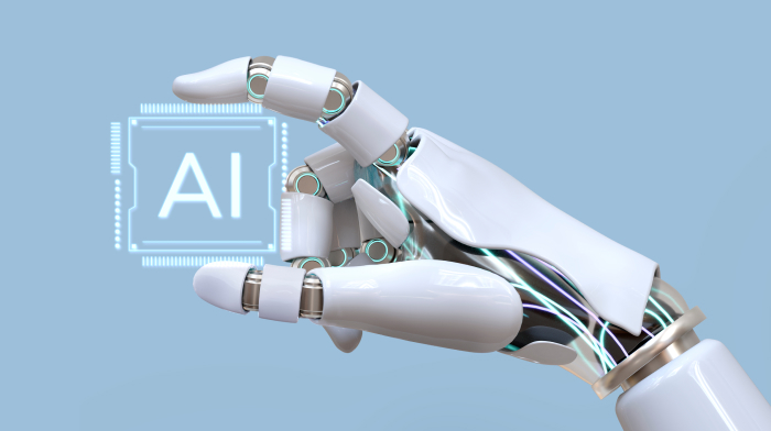 Illustration depicting artificial intelligence concepts, featuring digital elements and futuristic designs.